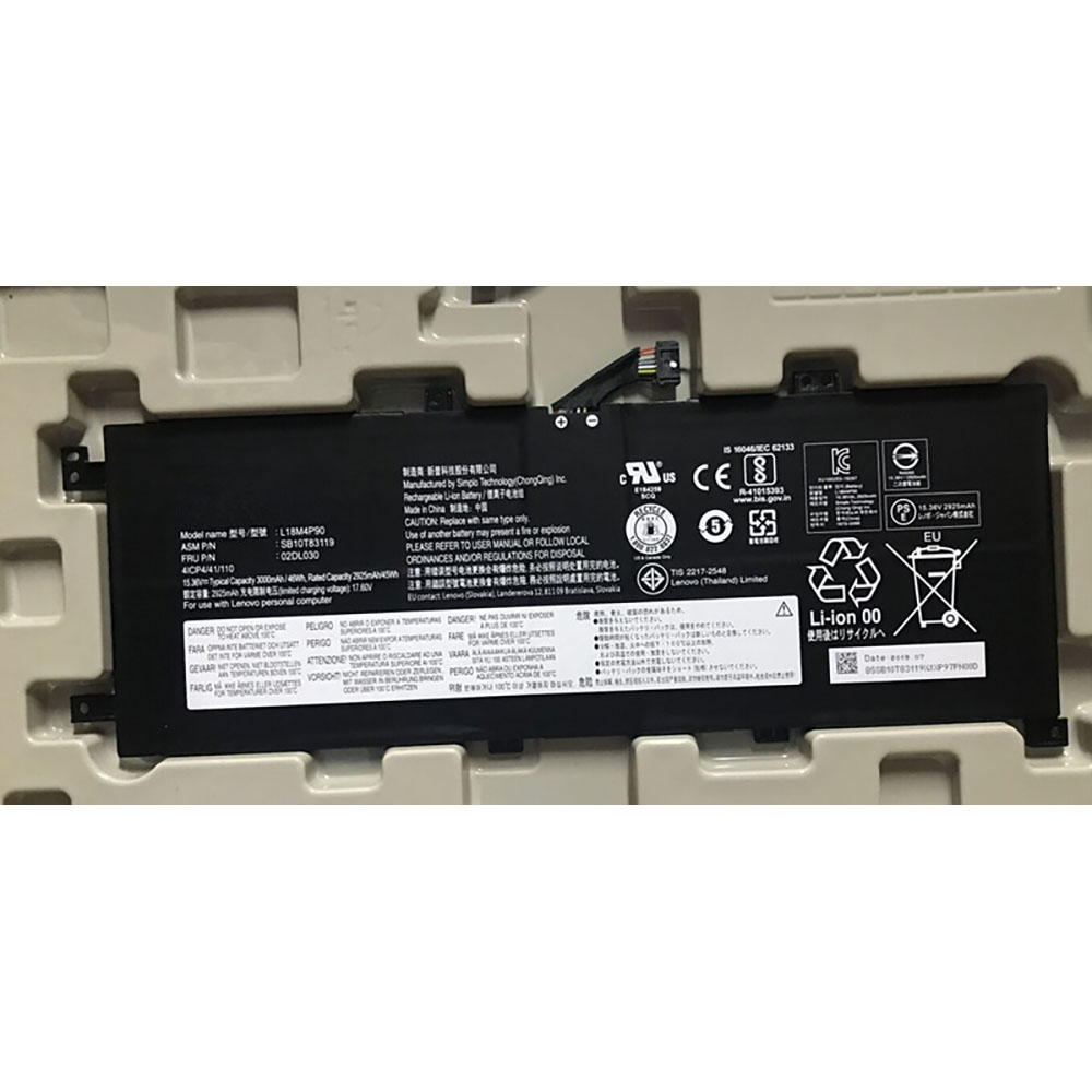 Batería para L12L4A02-4INR19/lenovo-L18M4P90